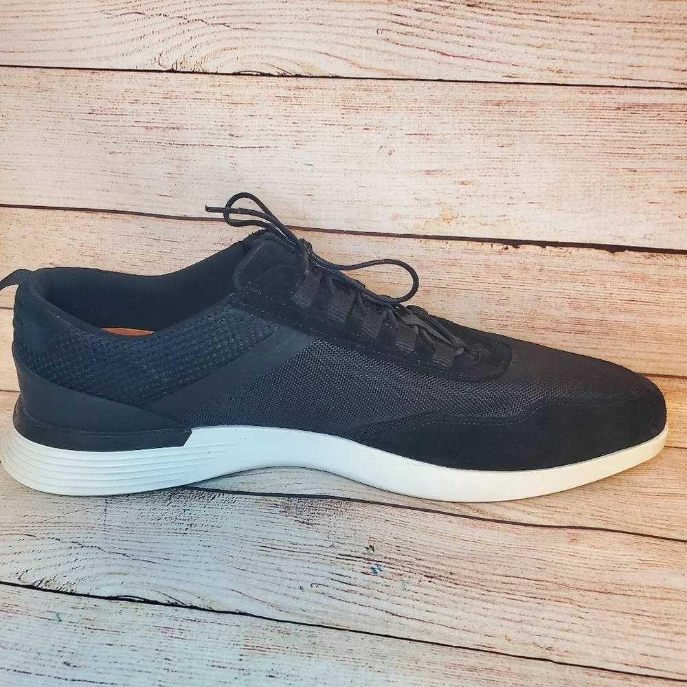 Wolf & Shepherd Mens Size 15 Black Crossover Victory Trainer Suede/Mesh Sneaker